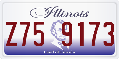 IL license plate Z759173