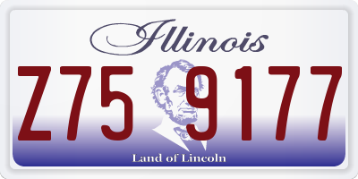 IL license plate Z759177