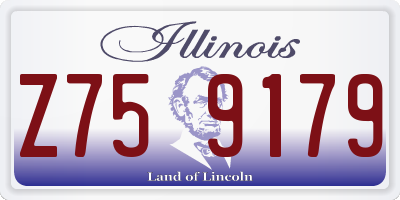 IL license plate Z759179