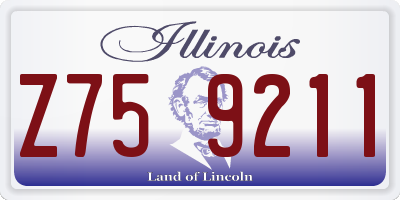 IL license plate Z759211