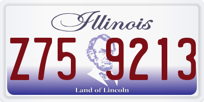 IL license plate Z759213