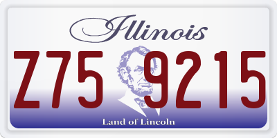 IL license plate Z759215