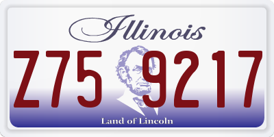 IL license plate Z759217
