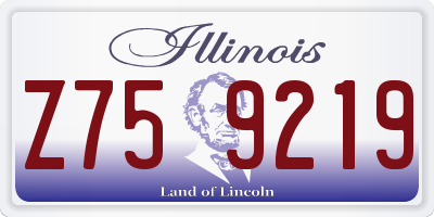IL license plate Z759219