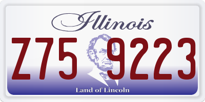 IL license plate Z759223