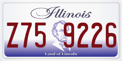 IL license plate Z759226