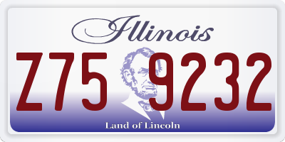 IL license plate Z759232