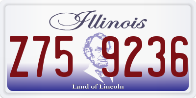 IL license plate Z759236