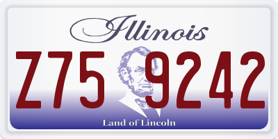 IL license plate Z759242
