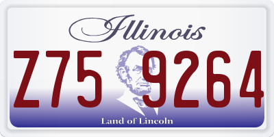 IL license plate Z759264