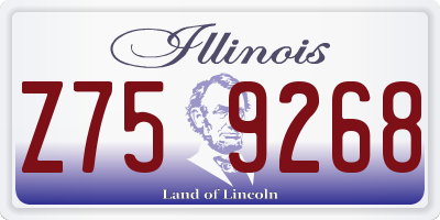 IL license plate Z759268
