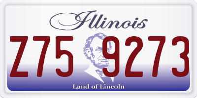 IL license plate Z759273