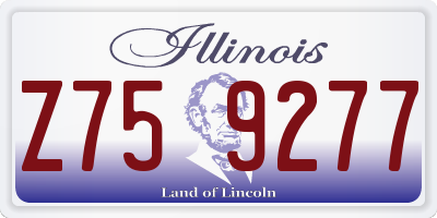IL license plate Z759277