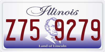 IL license plate Z759279
