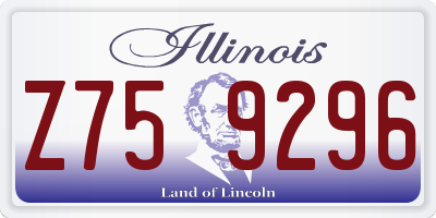IL license plate Z759296