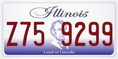IL license plate Z759299