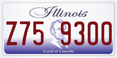 IL license plate Z759300