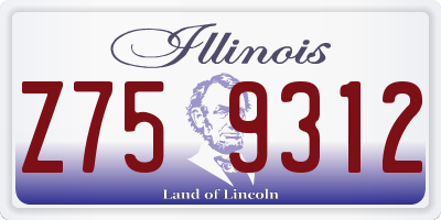 IL license plate Z759312