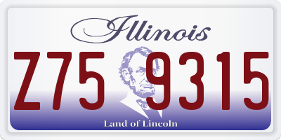 IL license plate Z759315