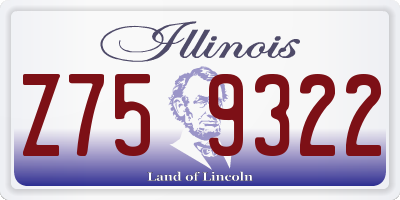 IL license plate Z759322