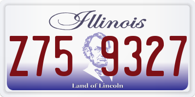 IL license plate Z759327