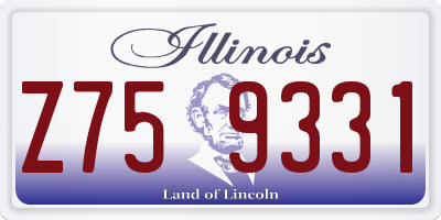 IL license plate Z759331