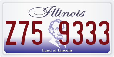 IL license plate Z759333