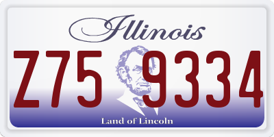 IL license plate Z759334
