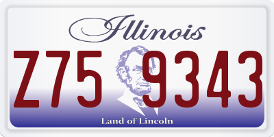 IL license plate Z759343