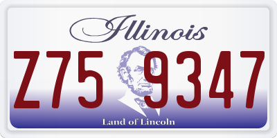 IL license plate Z759347
