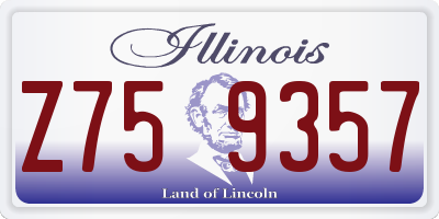 IL license plate Z759357