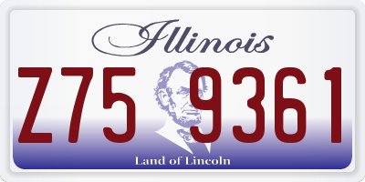 IL license plate Z759361