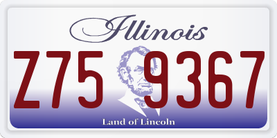 IL license plate Z759367