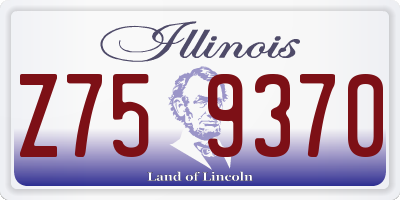 IL license plate Z759370