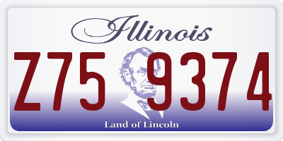 IL license plate Z759374