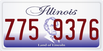 IL license plate Z759376