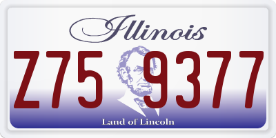 IL license plate Z759377