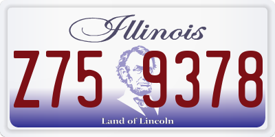 IL license plate Z759378