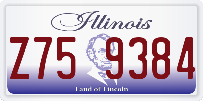 IL license plate Z759384