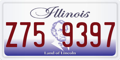IL license plate Z759397