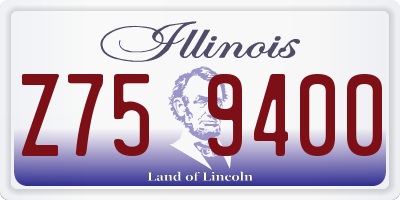 IL license plate Z759400