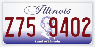 IL license plate Z759402