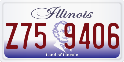 IL license plate Z759406