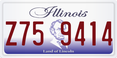 IL license plate Z759414
