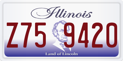 IL license plate Z759420