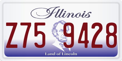 IL license plate Z759428