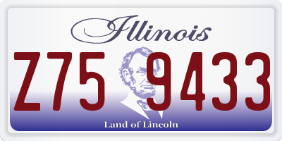 IL license plate Z759433