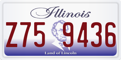 IL license plate Z759436