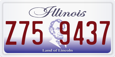 IL license plate Z759437