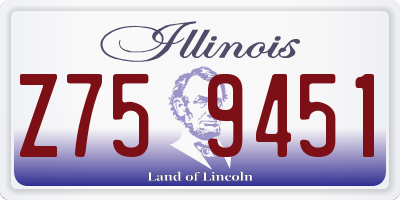 IL license plate Z759451